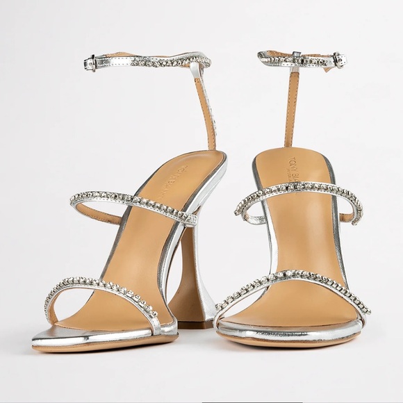 Tony Bianco Silver Shy Heels - Picture 3 of 6